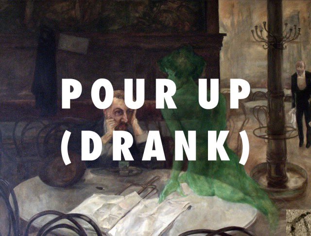 StevenHammond93's tweet photo. Absinthe was used in the “mind-blowing” preservation of the Naples mummy so drinking basically makes you immortal. https://t.co/n8S8WymBPT