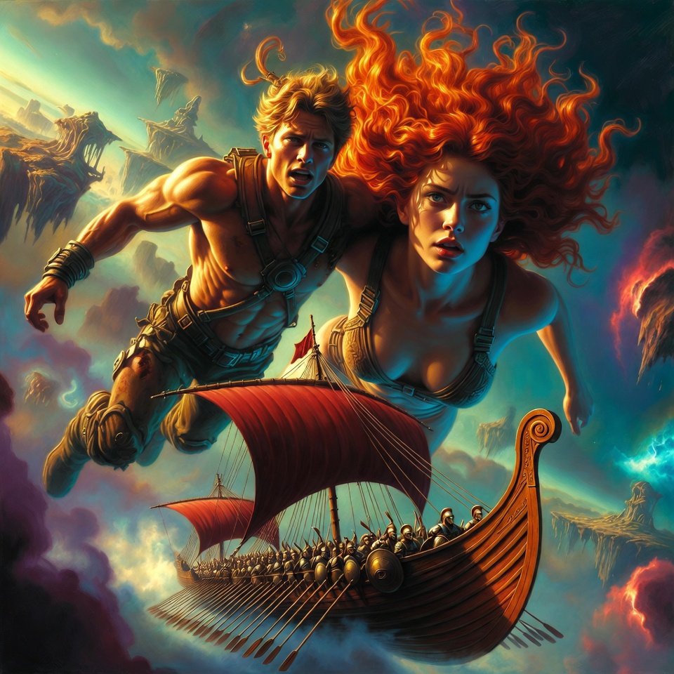 Pandarve hungers. 🪐🔥 
Greek bronze cuts cosmic dark, trireme sailing the abyss toward them. ⚔️🌊
Old gods row into new apocalypse. 
We watched anyway. 👁️