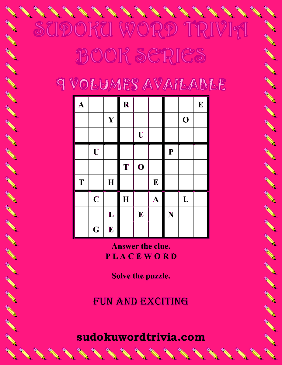 LeeFlyn12369252's tweet photo. 📢📢CALLING ALL SUDOKU FANS 📢📢
 
Sudoku Word Trivia Book Series: FYI
✏️📘📙📕📗🤓
 
Frequently Asked Questions: https://t.co/R89oWkKhqg
 
#sudoku #puzzles #games #trivia #writerslift #fun #challenge #wordgames #wordlovers #braingames #colortheme #curiousminds🧩 https://t.co/Mb3EU1mzdv