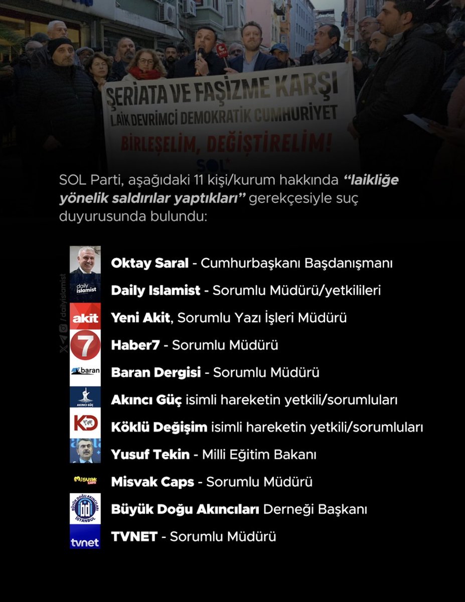 Kafirler bizim Şeriatçı olduğumuzu söylüyor, elhamdülillah, şahid ol Yâ Rab…