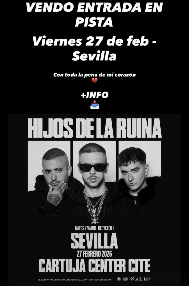 miracle_cf's tweet photo. VENDO ENTRADA SEVILLA EN PISTA PARA NATOS Y WAOR ESTE VIERNES
+INFO MD https://t.co/310TQg2sCA
