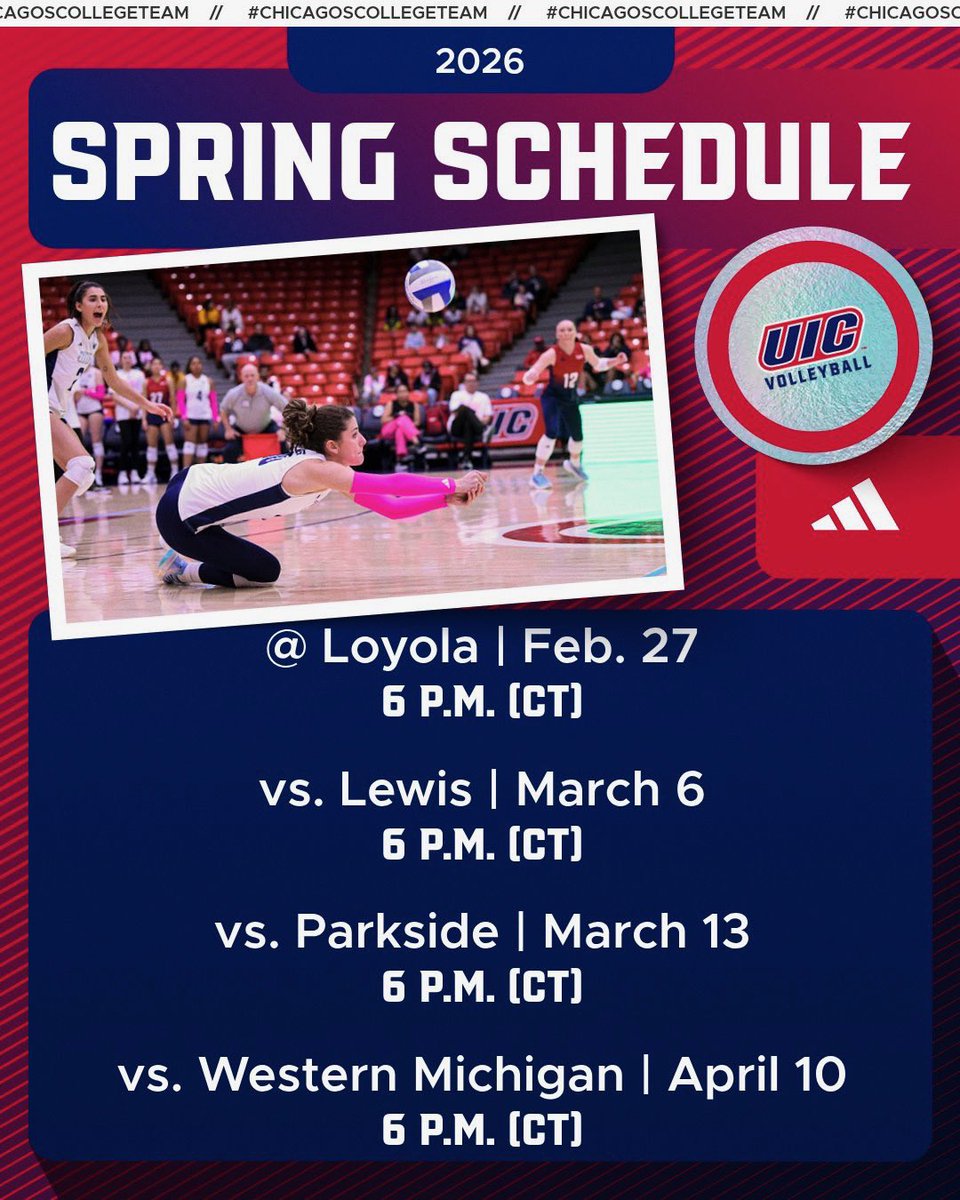 UIC Volleyball 🔥🏐 tweet media