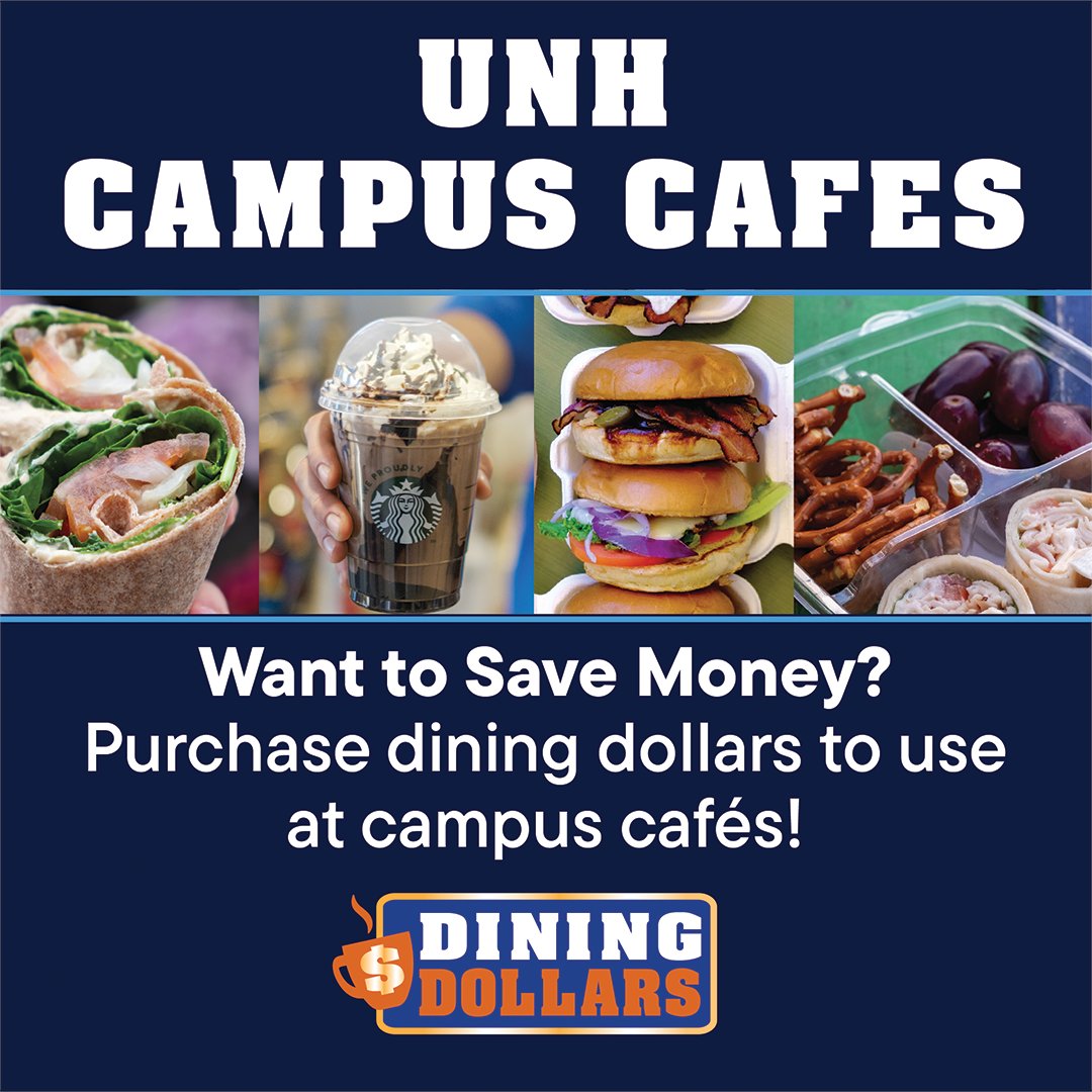Hey Wildcats! 💙🐾
Did you know you can SAVE 5% at the register when you use Dining Dollars at all campus cafés? 🙌
Plus, Dining Dollars work at Dunkin', on-campus vending machines, and for online &amp; mobile orders! 🍽️☕
Start saving today 👉 bit.ly/3gjSmxL