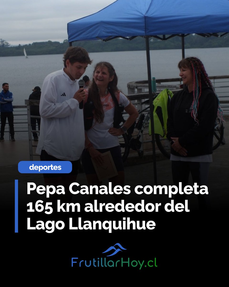 La ultrarunner Pepa Canales completa el desafío "Unir la Cuenca en Zapatillas". Recorrió 165,7 kilómetros alrededor del Lago Llanquihue y el Volcán Osorno en menos de 20 horas. Un recorrido que incluyó nuestra comuna. Conoce los detalles de esta hazaña. frutillarhoy.cl/deportes/pepa-…