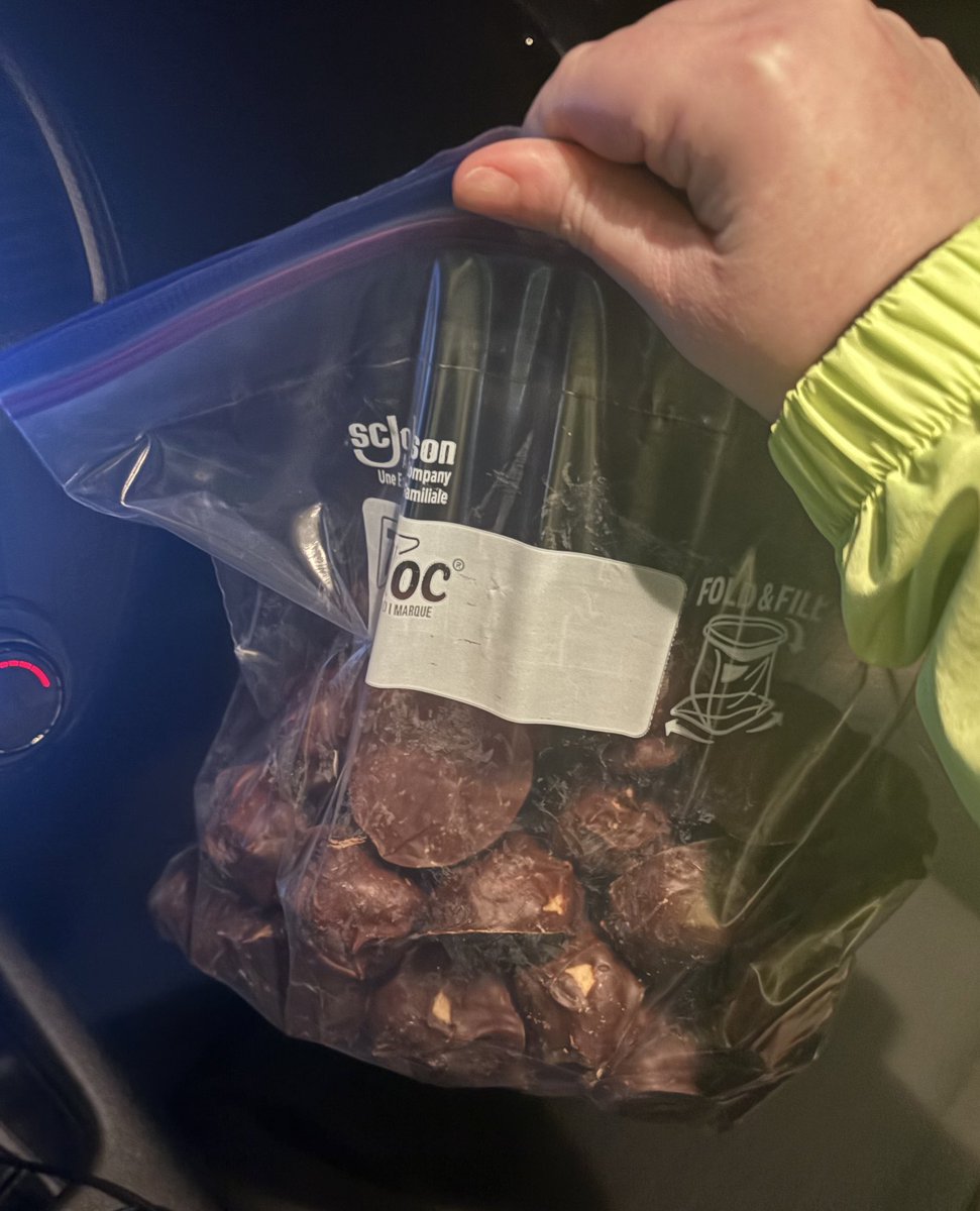 a very normal bag of peanut butter balls