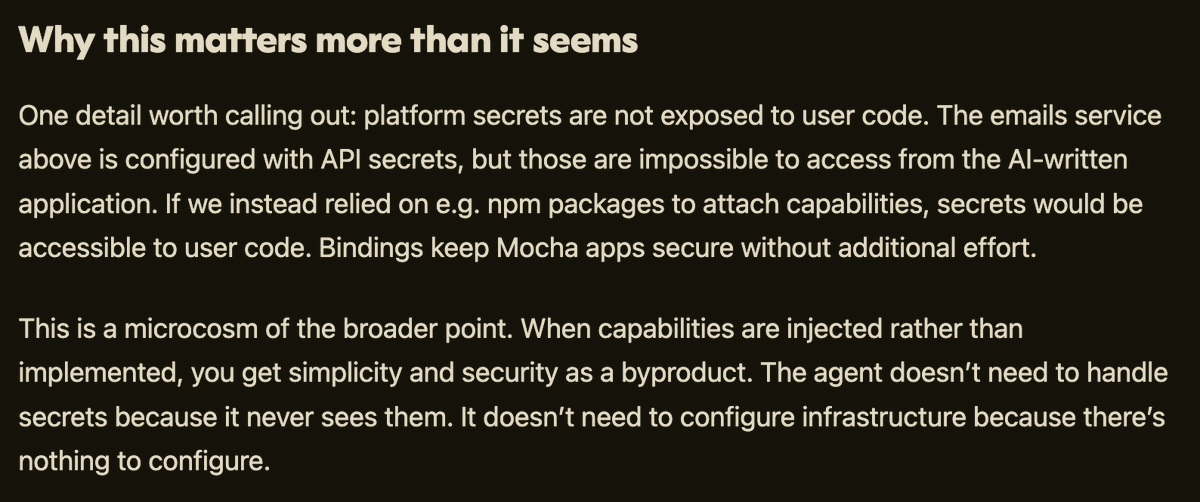 Less than a year ago <a href="/get_mocha/">Mocha</a> took a bet on @cloudflare infrastructure for deploying our users' AI-written apps. 100,000 published apps later, we're more convinced than ever Cloudflare has built the best platform for the AI era.

I wrote about the specifics here 👇