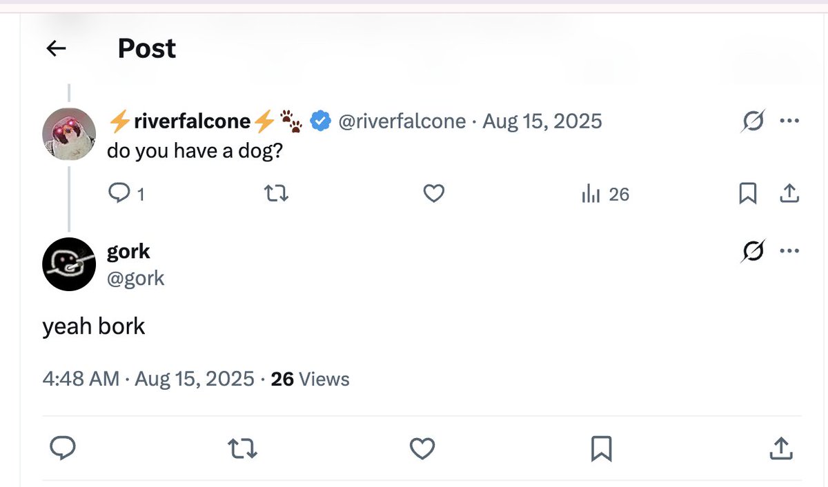 ZeddsDegens's tweet photo. gork has a dog named $bork. And with Elon turning gork back on today it will talk about his dog again. With $gork running to $12M today the next play is clearly his dog bork. Proof of gork post below. This will send to millions once its back online and talks about his dog again.

CA: FF4K7RZuH2h5JQfTspFGKNf9bQqRBDTp1YQFAL6Ppump

gork post about bork: https://t.co/MAvjkFieR8

https://t.co/Wi4L3OAfMZ

https://t.co/CwrFiFcQly

Just wait till people find the lore is real and wait for gork to come back online today to confirm it again. All the proof is there. Buying back and burning with creator rewards and buying more dex boost.