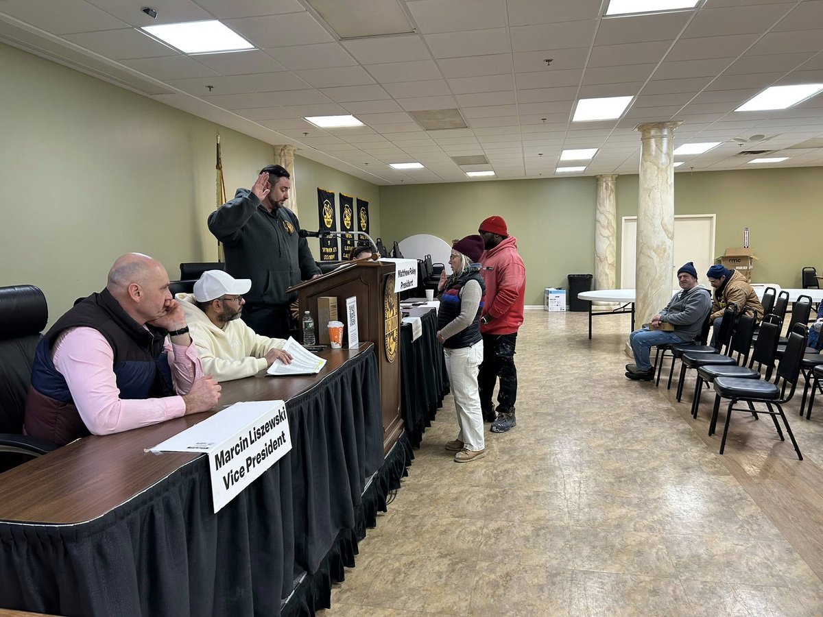 GoIUPAT's tweet photo. Welcome to the newest members of Local 1047, District Council 21. We are so glad to have you here.

Each new member takes an oath to the IUPAT to organize the unorganized, participate in our union’s meetings and other efforts, and be respectful and charitable to their union brothers and sisters. When you join a union, you’re joining a movement bigger than yourself, bigger than your Local, District Council, or even International Union!