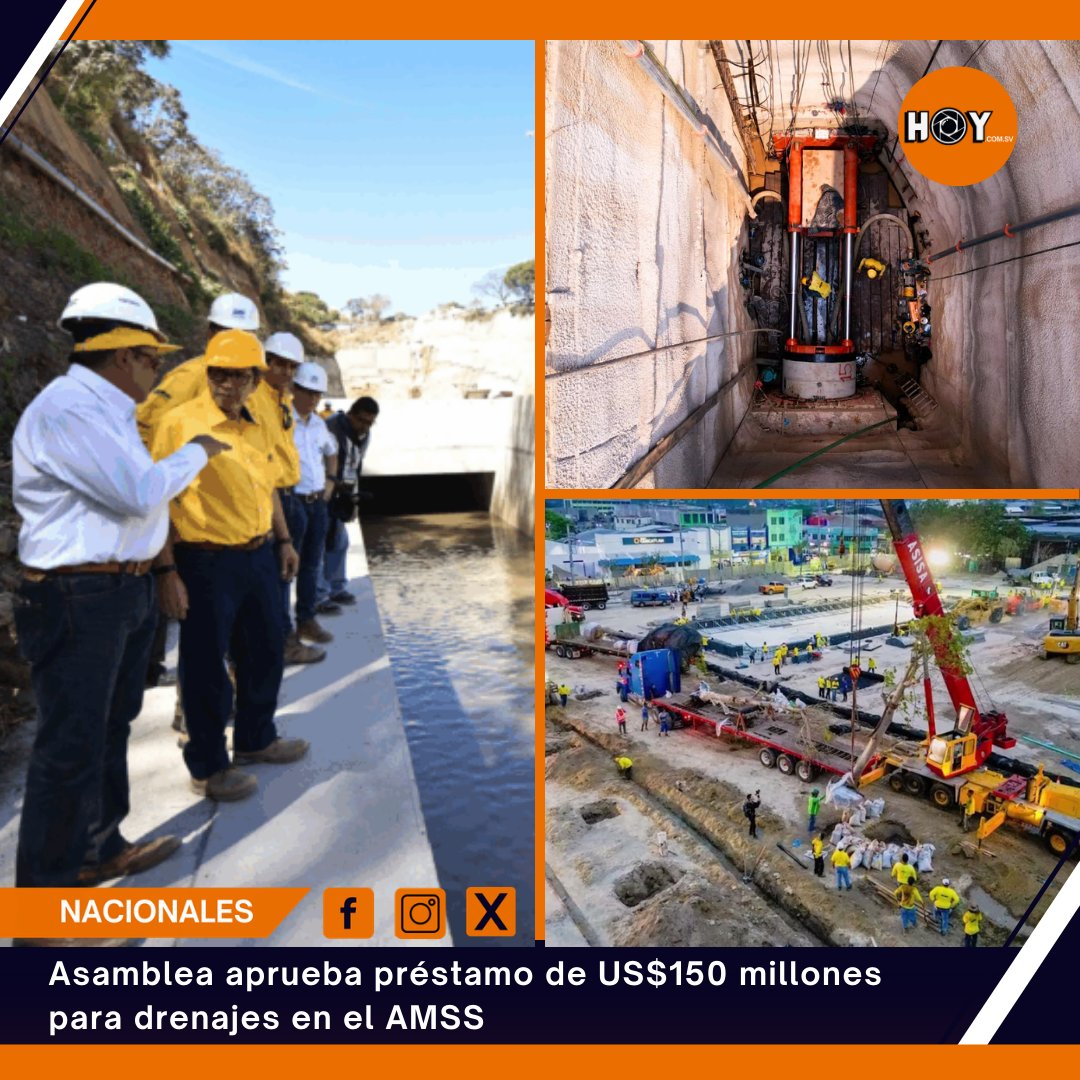 hoycomsv's tweet photo. #Nacionales🏛️💰 La @AsambleaSV autorizó, con 57 votos, la suscripción de un préstamo por US$150 millones con el Banco Interamericano de Desarrollo🌧️.
Mas información aquí: https://t.co/izmaVAtRkO
#AsambleaLegislativa #BID #SanSalvador #AMSS
📝KG https://t.co/oKb8BuACrM