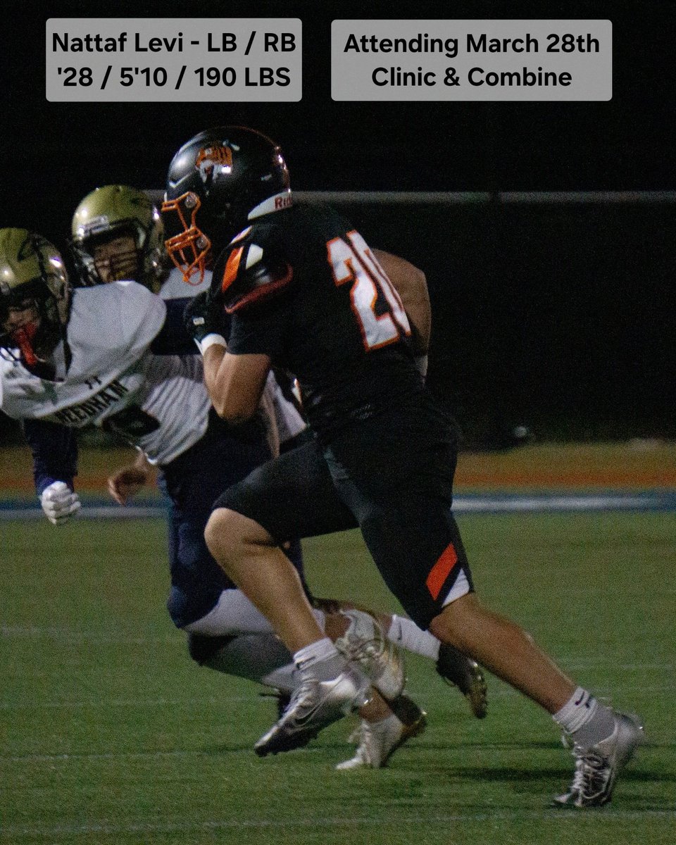 CoachChaim_BAT's tweet photo. Excited to have 2 more of our core guys from the winter program at the March 28th Clinic & Combine.

@Chance_Hinton_ is a '29 DB/LB who's got a great athletic base and impressive size and compete level. Chance has been getting after it 2-3x per week with us in 2026 and is hungry for more. Oh and he's only 14!

@NattafLevi is '28 LB/RB who had a solid fall for @NNTigerFootball . Nattaf is strong with good footwork and a strong understanding of LB/RB fundamentals!  

Pumped for the March Clinics, but until then #KeepStackingDays

@excelnewengland @NE6FB_Recruits