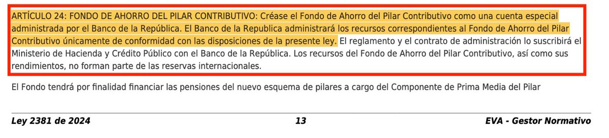 normahurtados's tweet photo. Señor presidente @petrogustavo: el mayor logro de mi ponencia alternativa a la reforma pensional —que su gobierno rechazó— fue proteger los ahorros de los colombianos en el @BancoRepublica, precisamente para evitar el riesgo que hoy ustedes reviven: que el dinero de las pensiones termine financiando gasto público sin control.

Quedó claro en el artículo que tomaron de nuestra propuesta: los recursos de los traslados pensionales iban al fondo de ahorro del @BancoRepublica, no a @Colpensiones. Lo que ahora pretende su gobierno, por reglamentación de @MintrabajoCol, es gravísimo: desautorizar lo que quedó escrito en la ley, lo que podría configurar prevaricato. 

Insto a la @PGN_Col y a la @CGR_Colombia a actuar de manera preventiva frente a este proyecto de decreto.