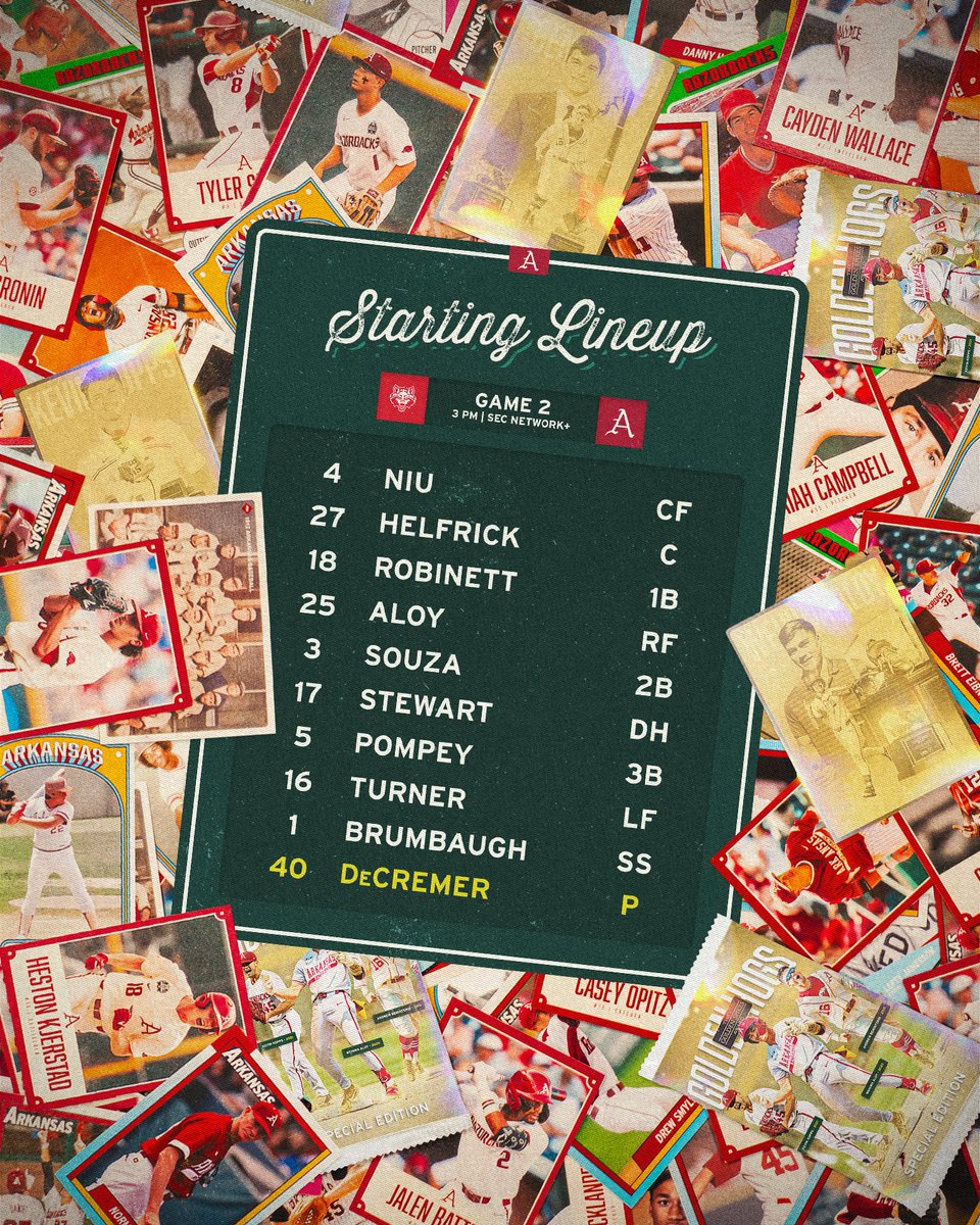 RazorbackBSB's tweet photo. From the desk of DVH 🐗 https://t.co/A15jTBq8sT