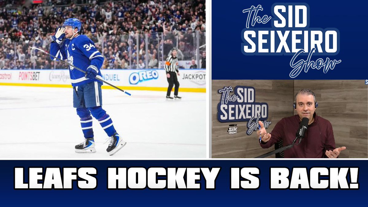 🚨New Episode🚨

<a href="/Sid_Seixeiro/">Sid Seixeiro</a> discusses:

🔵 #LeafsForever returning to action
🔵 Expectations on Auston Matthews 
🔵 Blue Jays 'babying' Trey Yesavage?
🔵&amp; more! 

Full pod👇

Watch: youtube.com/live/qvpkkXzMv…

Listen: traffic.megaphone.fm/SICMED80020869… 

#sick #thesidseixeiroshow
