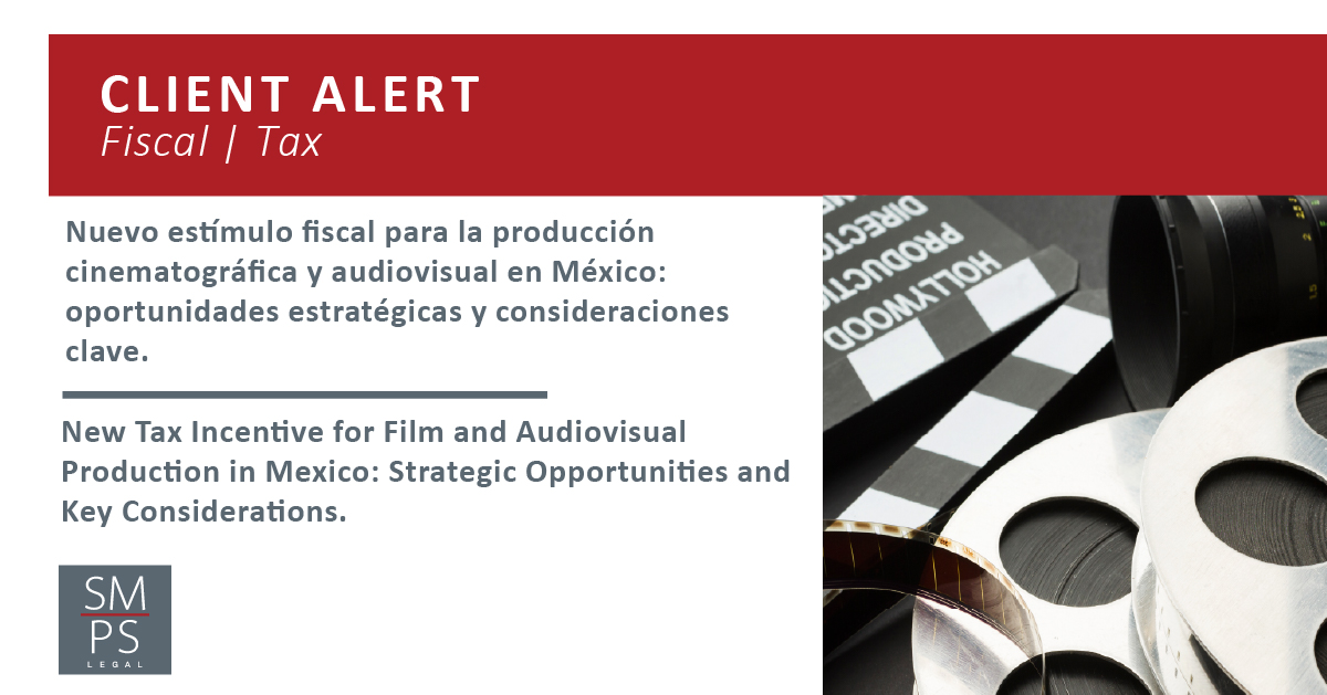 legalsmps's tweet photo. Mexico grants a 30% Income Tax credit for film and audiovisual productions carried out in the country.

Link to full analysis: https://t.co/PRZqhTkY8O

#Tax #FilmIndustry #Mexico #SMPSLegal https://t.co/yW1Gn5Othw