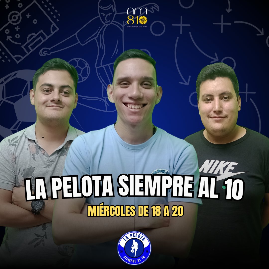 📻 Los esperamos desde las 18 con la conducción de Agustín Carvajal y la compañía de Joaquín Olea y Camila Larramendia.