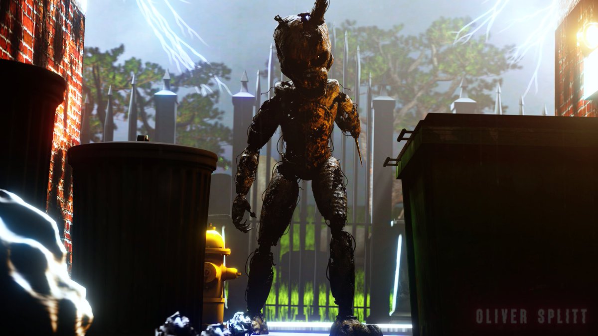 OliverSplitt's tweet photo. Decided to make a Scraptrap Alley Render to test out a model, let me know what you think of this. #fnaf #fnafart #fnafsfm #sfm #fnafrender https://t.co/W00gwOF2yM