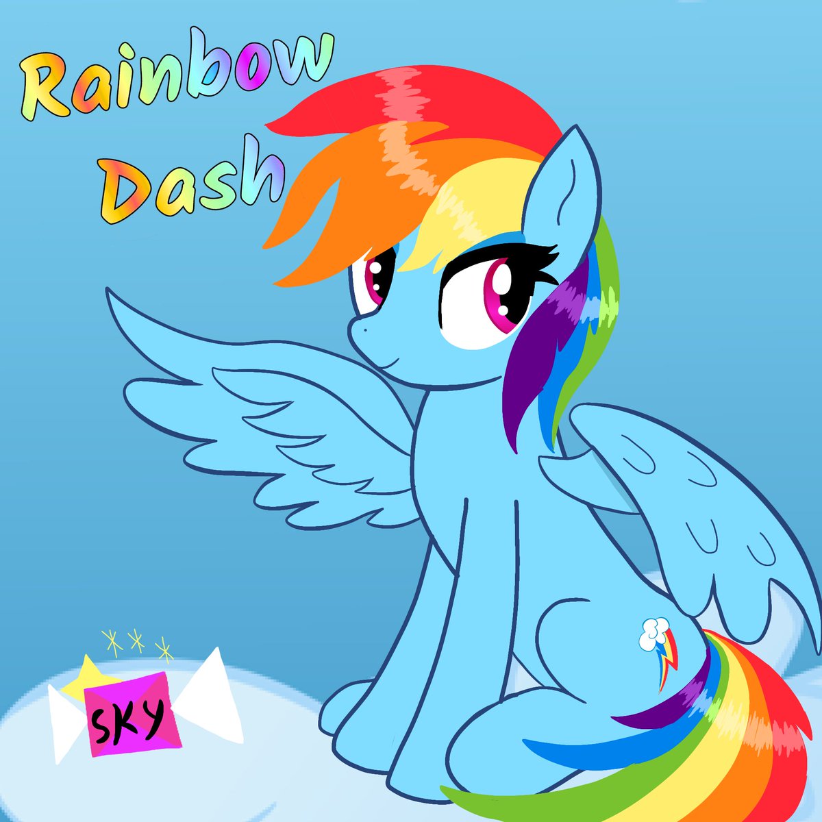 Dashie 🌈

#mlpart #RainbowDash #mlp #art