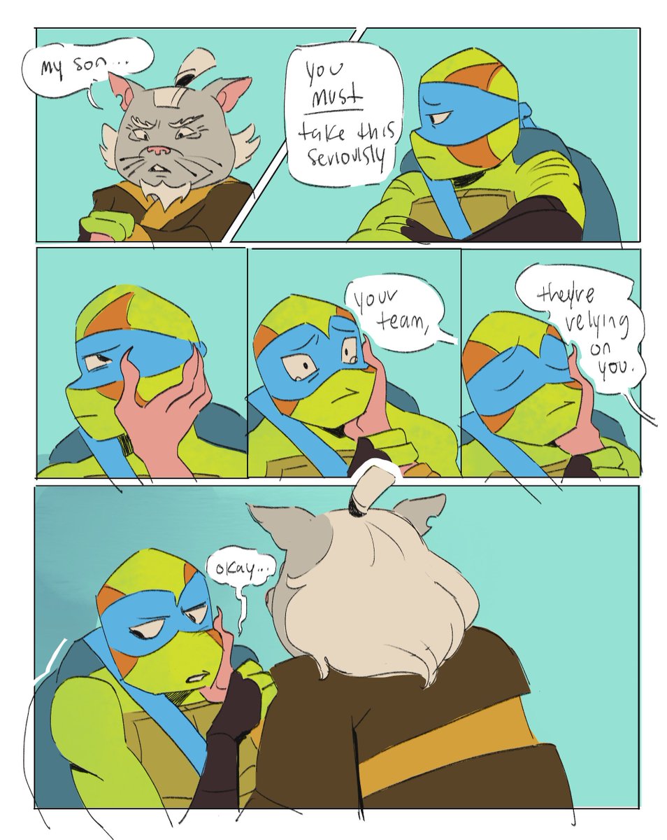 Splinter's perspective wouldve been interesting to see. Comic part two #rottmnt