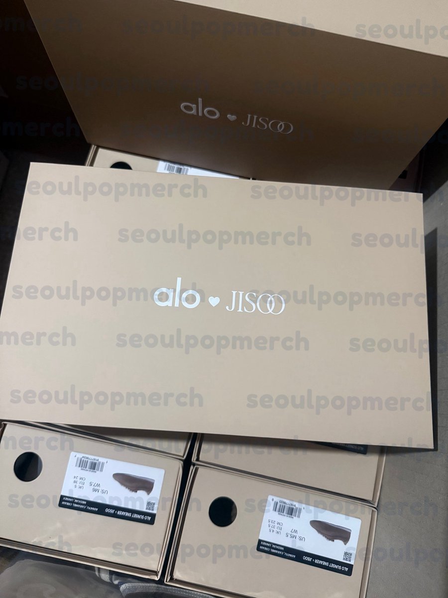 SeoulPopMerchArrival • Alo Yoga Sunset Sneakers X Jisoo