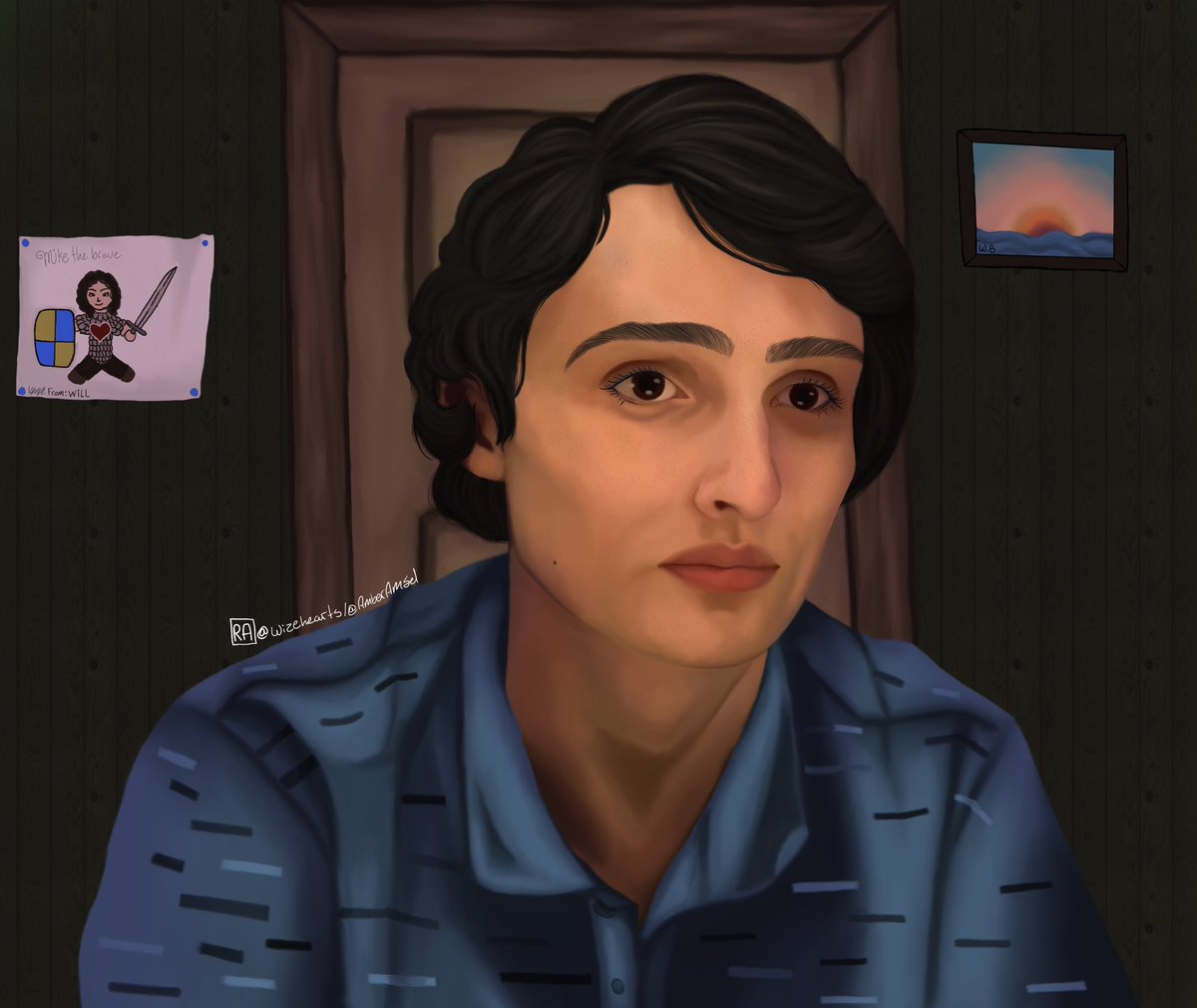 Hehehe finished Mike drawing from this week :3 #bylerfanart onto will next!!