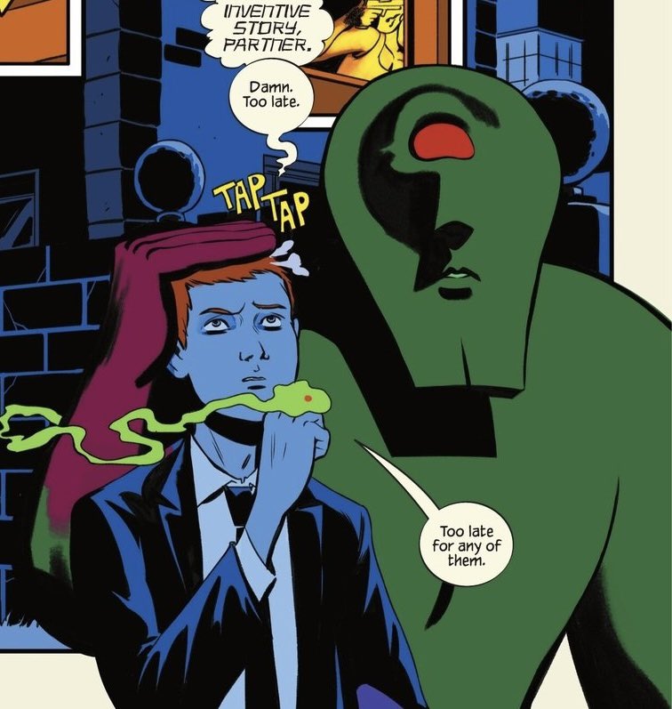 The Martian is like a cat to me. I wonder what it would feel like touching it. Would it be goopy or slimy or rough? I want it to do this to me. I love it so much. I wish it lived in my head