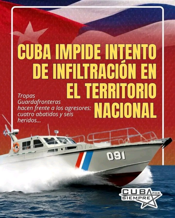 Cuba y los cubanos tenemos el  derecho a defender nuestra frontera y nuestra Soberanía.

Nosotros no violamos el territorio de nadie, no atacamos, fuimos atacamos.

#CubaSoberana
#CubaSeRespeta