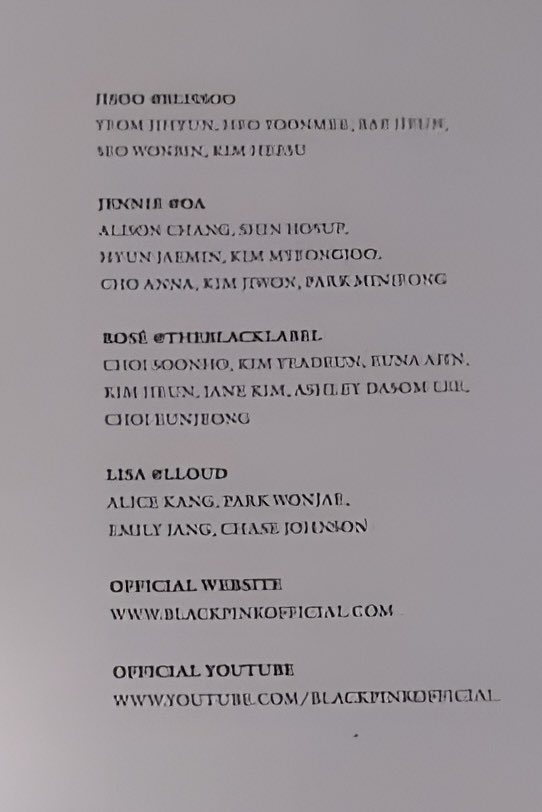 the Avengers ทีม 
4 ค่ายจาก 4 คนของ <a href="/BLACKPINK/">BLACKPINKOFFICIAL</a> 

จีซู ผู้ก่อตั้งและทีม BLISSOO
เจนนี่ ผู้ก่อตั้งและทีม ODDATELIER
โรเซีทีมและ THE BLACK LABEL
ลิซ่า ผู้ก่อตั้งและทีม LLOUD

ได้เครดิตในโปรเจ็คอัลบั้ม “DEADLINE” ที่จะปล่อยในวันพรุ่งนี้

#BLACKPINK 
#DEADLINE