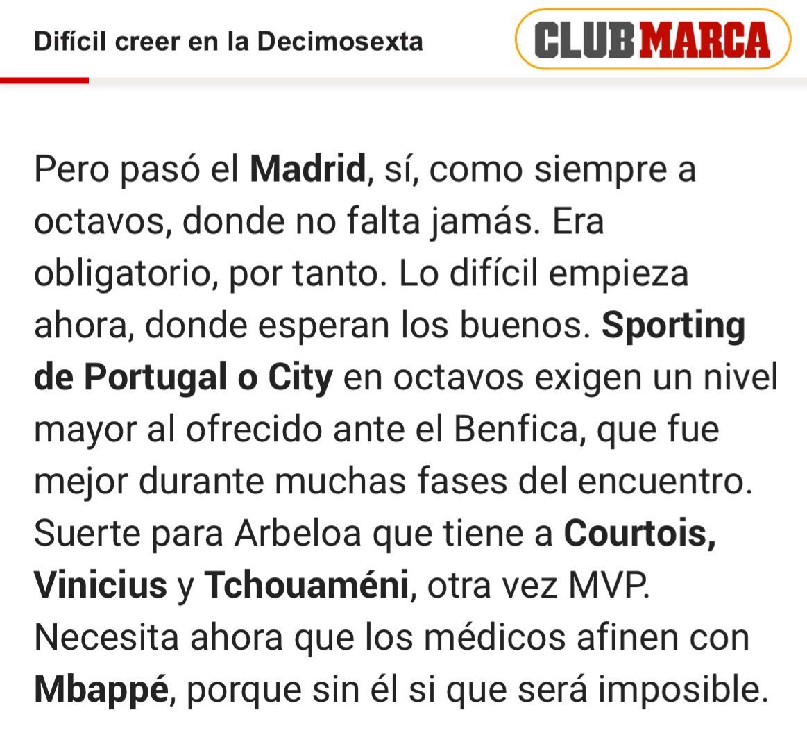 “Lo difícil empieza ahora, donde esperan los buenos.” 

“Sporting de Portugal exige un nivel mayor al ofrecido ante el benfica”

La fora sabem de futebol. 😌💚