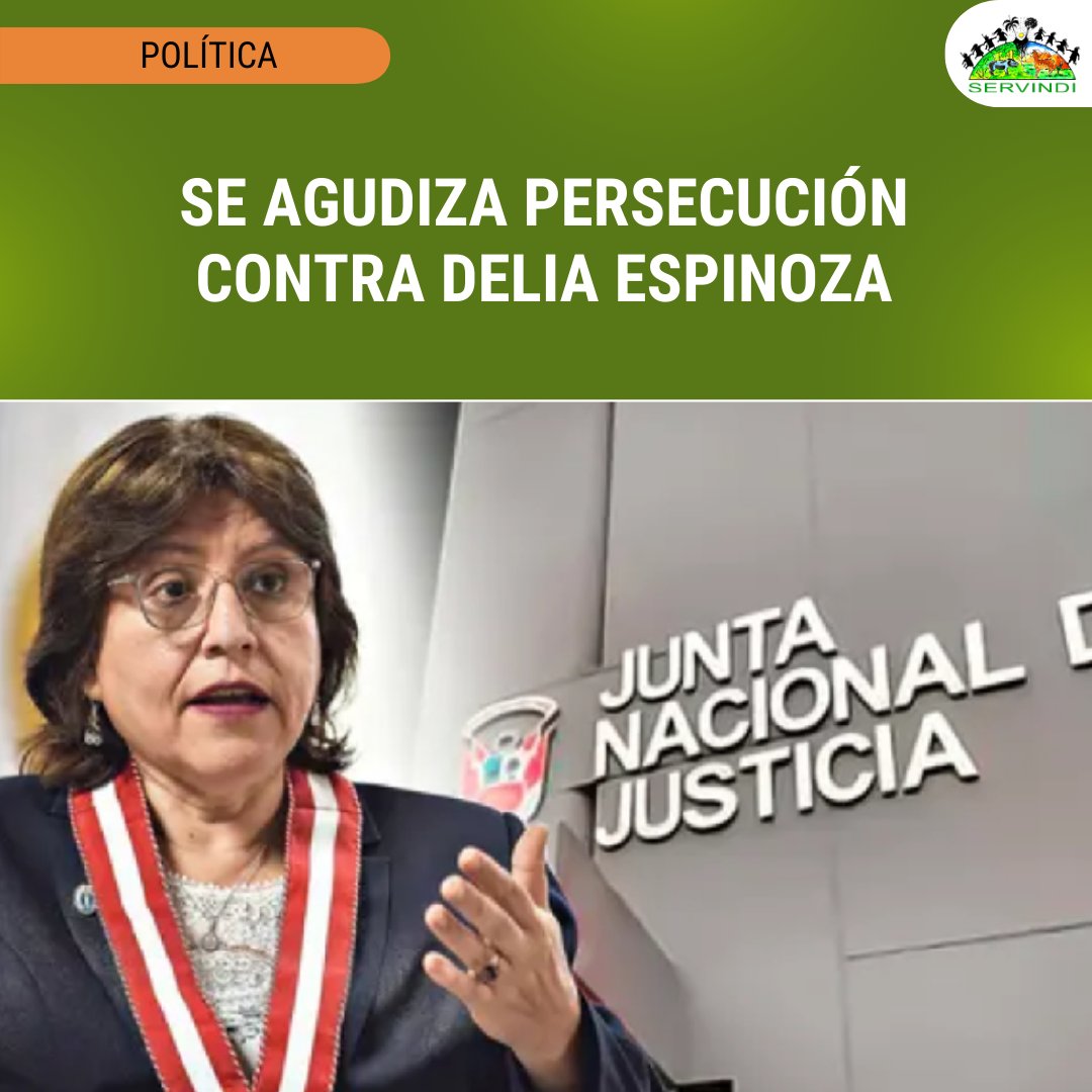 🇵🇪 #Perú 𝗦𝗲 𝗮𝗴𝘂𝗱𝗶𝘇𝗮 𝗽𝗲𝗿𝘀𝗲𝗰𝘂𝗰𝗶𝗼́𝗻 𝗰𝗼𝗻𝘁𝗿𝗮 𝗗𝗲𝗹𝗶𝗮 𝗘𝘀𝗽𝗶𝗻𝗼𝘇𝗮 → acortar.link/R03PD3

La Junta Nacional de Justicia abrió una nueva investigación contra Espinoza por solicitar la suspensión de Patricia Benavides.
