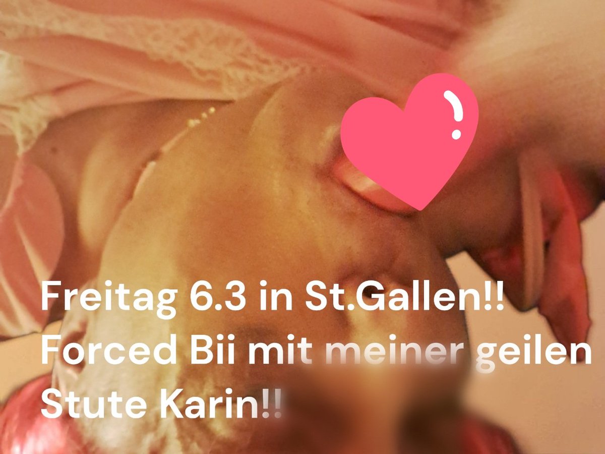 „Freitag, 6.3. – St. Gallen brennt! 🔥
Lady Lilith des Lys &amp; meine geile, devote Stute Karin laden zu einem unvergesslichen Forced-Bi-Ritual ein.
Zwei Schwänze, eine geile Sau im Einsatz – Karin leckt, bläst &amp; nimmt alles, was ich befehle.
Du bist dran: Forced Bi pur, Demütigung