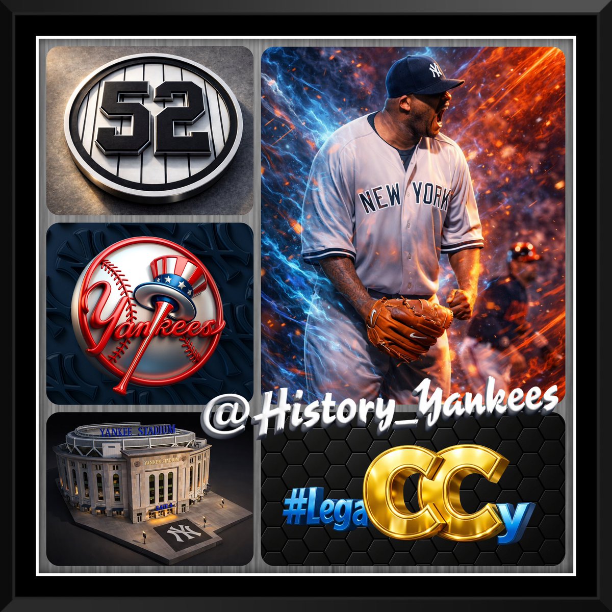 History_Yankees's tweet photo. OTD in 2026, The New York @Yankees announced they will retire @CC_Sabathia No. 5๏ธโฃ2๏ธโฃ and Honor him with a plaque in Monument Park at @YankeeStadium
Congratulations DUB!
#LegaCCy
#CCSabathia #YankeesHistory #Yankees #ChaseFor28 #RepBX #NYY #PinstripePride #DefendTheBronx #MLB #Yankees #BronxBombers #NYYankees #Bombers #EvilEmpire #YankeeStadium #NewYorkYankees