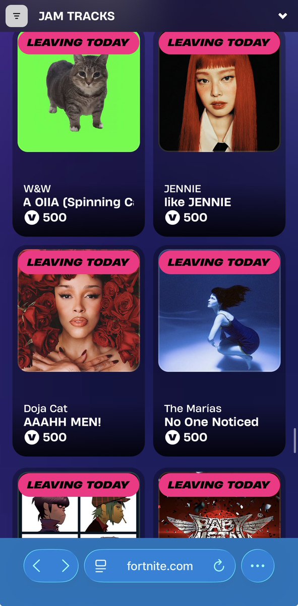 WeebSquad's tweet image. #canciones se va del #tiendadefortnite usa código tentleluis123 #fortnite #jamtrack