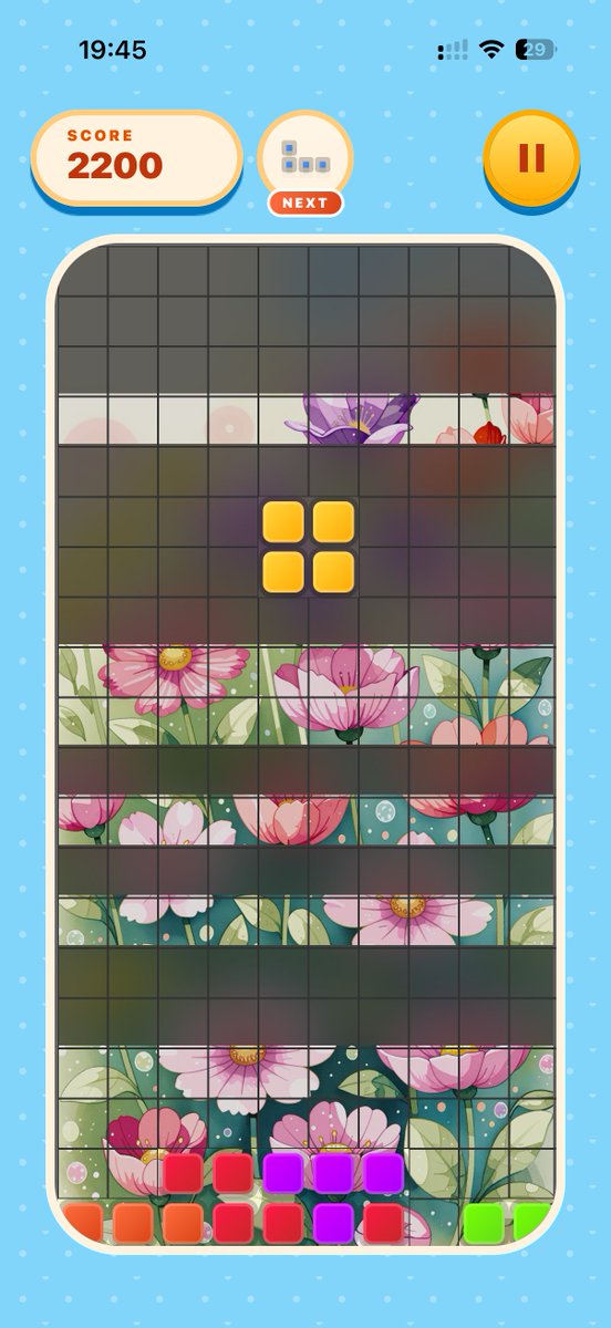 bsapovsky's tweet photo. In PixelGrid, every line you clear reveals a piece of art.

So yeah… that gap hits even harder here.

#PixelGrid #PuzzleGame #CozyGaming https://t.co/9gs9ZswTwC