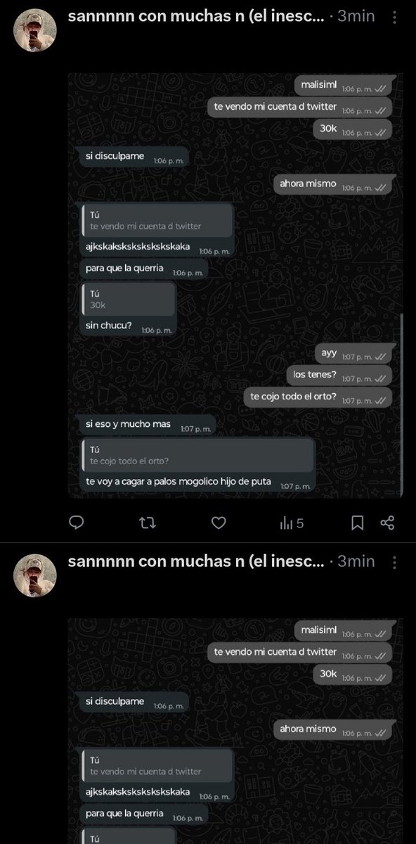 cuántas veces lo iba a subir no