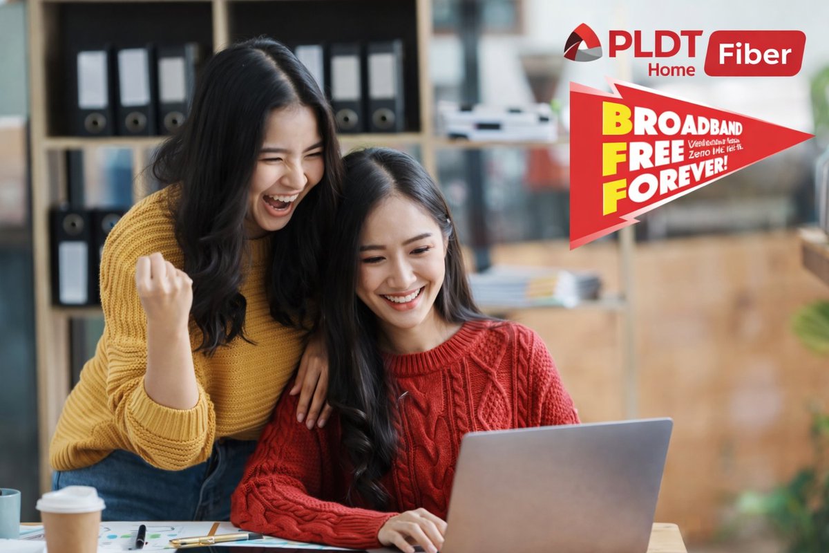 adobotech's tweet photo. PLDT Home introduces its Broadband Free Forever (BFF) Promo, giving new subscribers the chance to enjoy a free fiber connection for life, making PLDT Home’s internet a lasting part of the family across generations.
#Adobotech #PldtHOME #PLDTHomeFibr
https://t.co/8kigtEnZzE https://t.co/Q6MleBxL60