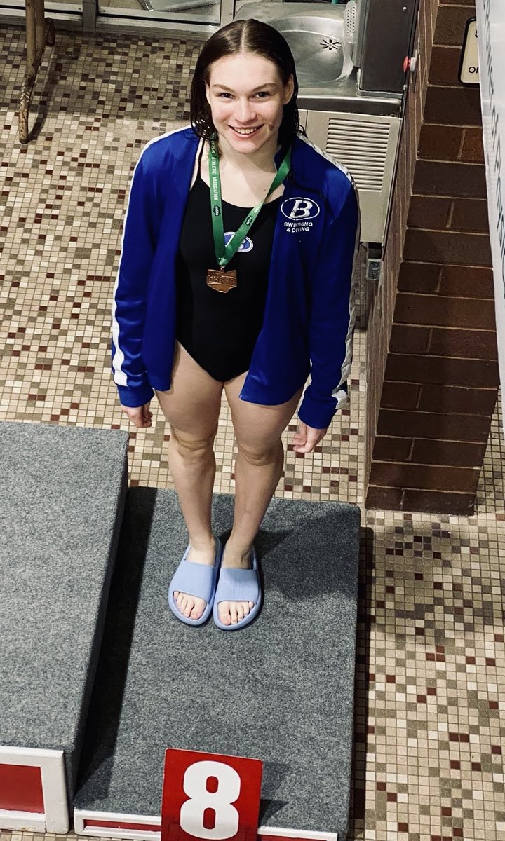 Irishred916's tweet photo. Congrats to Senior Diver Alex Burns on her amazing 8th place finish at today’s State D1 Diving Championships! @BHSGoBigBlue @BrunswickCSD #BHSPride #JourneyOfABlueDevil https://t.co/Cnno264bzV