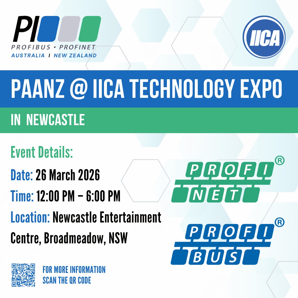 ProfibusN's tweet photo. We’re heading to the IICA Newcastle Expo 2026!

Join PAANZ to talk PROFIBUS, PROFINET, diagnostics &amp; training.

Let’s optimise your industrial network.

🔗 Register: https://t.co/CcJJe0E5V1

#PROFIBUS #PROFINET #IndustrialAutomation #NewcastleExpo2026 https://t.co/nzFNsZxaX1