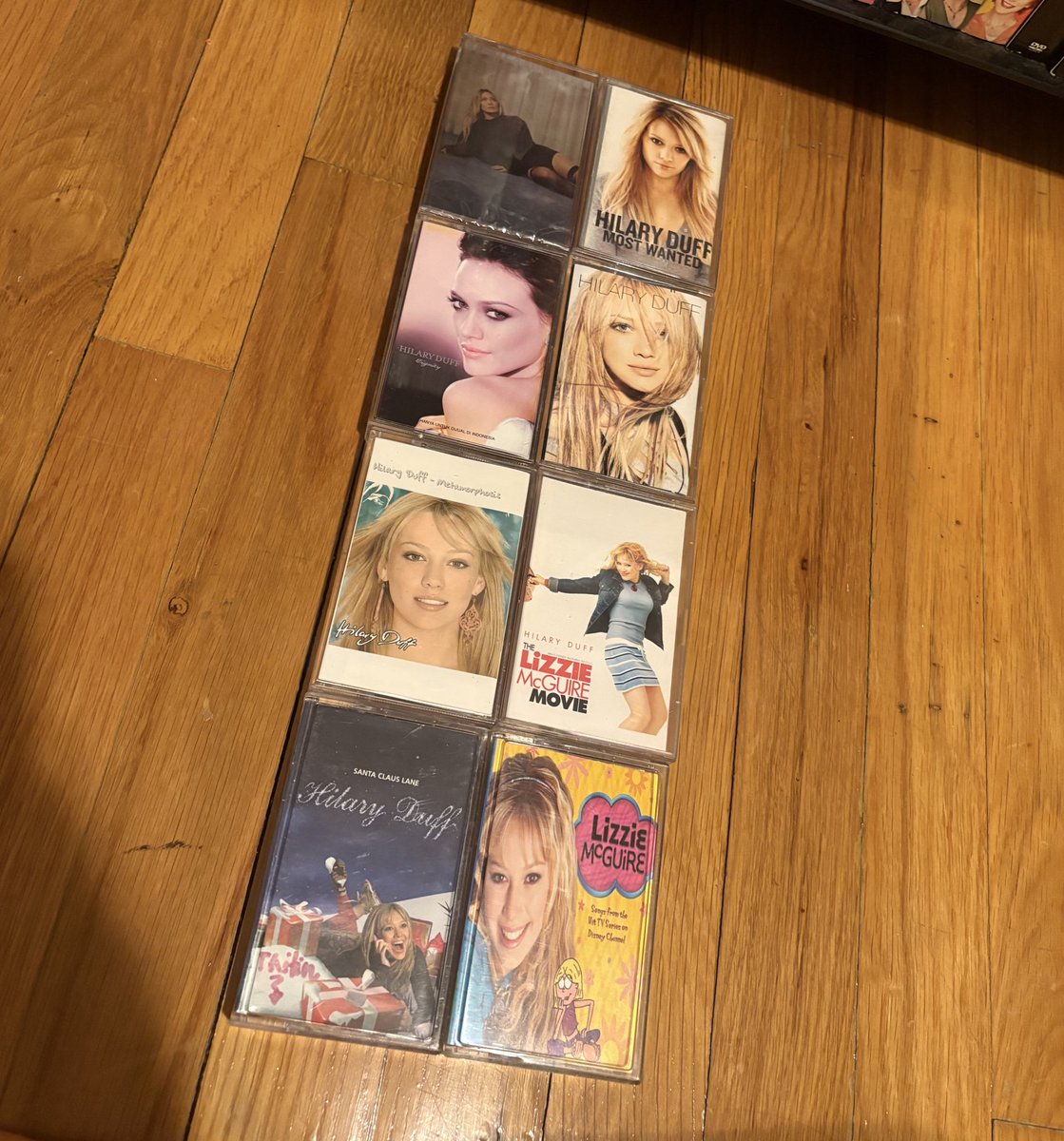 My <a href="/HilaryDuff/">Hilary Duff</a> cassette tape collection is complete! 😭😭 #LuckOrSomething #HilaryDuff #whatdreamsaremadeof #mature #weatherfortennis #cassettetapes