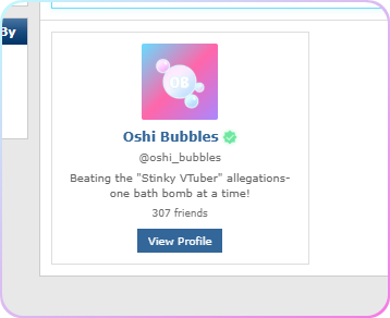 We're brand verified with <a href="/myoshi_co/">MyOshi</a> !

From our VTuber-themed store to your VTuber-themed platform, we will support and wish the best of success 🫧💖

For the VTubers who aren't on MyOshi yet, please make sure to head your way there and give them lots of bubbly love and support,