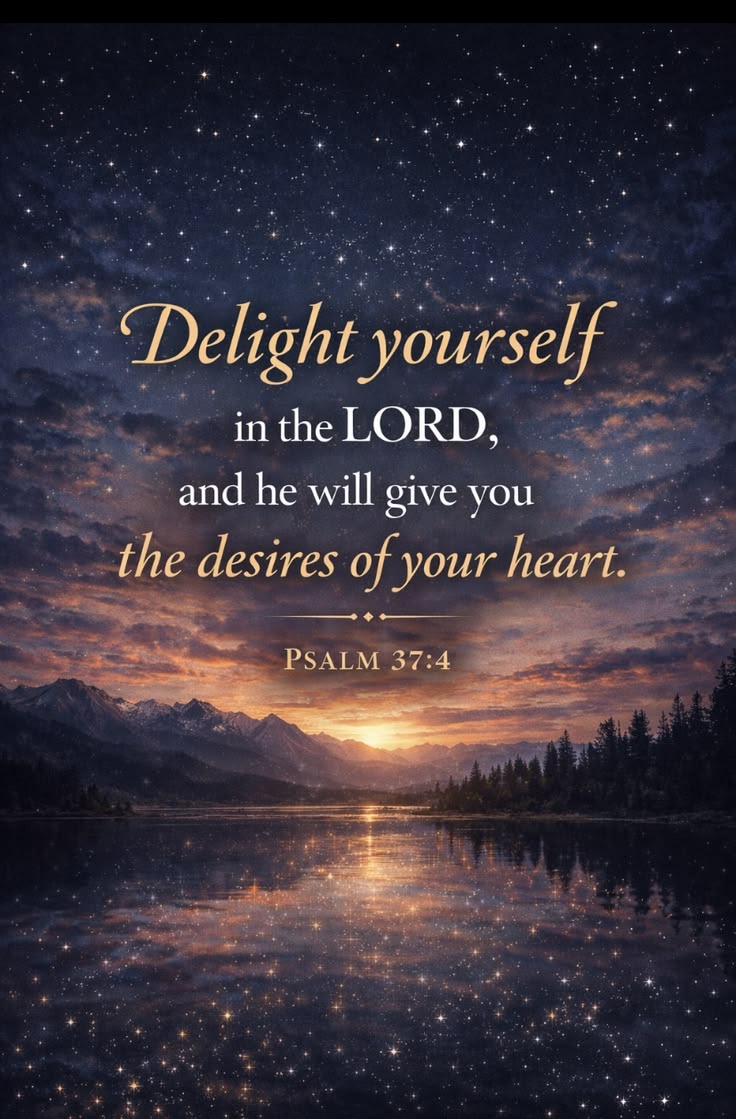 USA4ever65's tweet photo. Good Night Blessings 🌙✨

As the world grows quiet and the stars begin to dance across the velvet sky, may this beautiful promise from the Lord bring comfort, hope, and peace to every heart tonight:

“Delight yourself in the LORD,  
and he will give you the desires of your heart.” — Psalm 37:4

Heavenly Father,  
Tonight we come before You with open hearts. We choose to delight in You, the Giver of every good gift. You see every secret longing, every unspoken prayer, every tear we’ve hidden during the day. You know the dreams we’re almost afraid to speak aloud.  

Lord, as we lay our heads down, fill our minds with Your peace that surpasses understanding. Calm every worry, heal every hurt, and whisper Your love over us while we sleep. Protect our families, our children, our loved ones near and far. Guard our dreams, and let Your angels stand watch around our beds.  

Thank You for loving us so personally, so intimately, that You care about the desires of *our* hearts. We trust You with them completely. Shape them, fulfill them, or replace them with something even more beautiful, according to Your perfect will.  

May we wake tomorrow refreshed, renewed, and ready to walk another day delighting in You.  

In the mighty, precious name of Jesus,  Amen. 🙏❤️

Sweet dreams to all, beautiful souls. The God who hung the stars is holding every one of us close tonight, and He’s already working on the desires of our hearts.  
 
#Psalm374 #FaithOverFear #DelightInTheLord