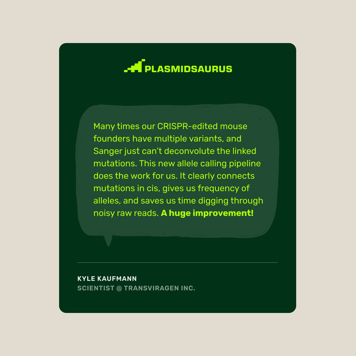 plasmidsaurus tweet media