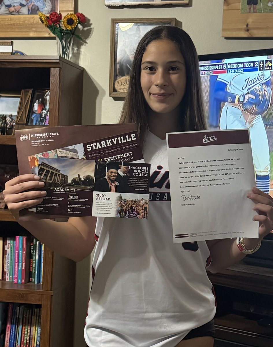 Thank you <a href="/HailStateSB/">Mississippi State Softball</a> for the mail and the camp invite. I look forward to getting to a camp soon. Best of luck to <a href="/HailStateSB/">Mississippi State Softball</a> this season! 

<a href="/Coach_Ricketts/">Samantha Ricketts</a> <a href="/CoachZacShaw/">Zac Shaw</a> <a href="/tarynemckinney/">Taryne Mowatt-McKinney</a> <a href="/PrimeSB2930/">USA Prime National 29/30 Halstead</a> <a href="/PrimeNatSftball/">USA Prime National Softball</a>