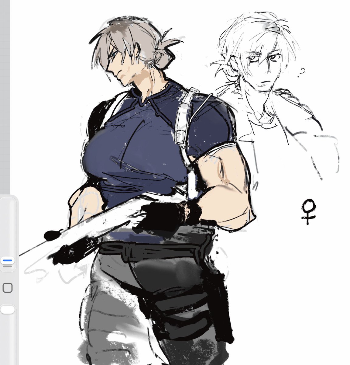 attempt at fem re4r Leon or something