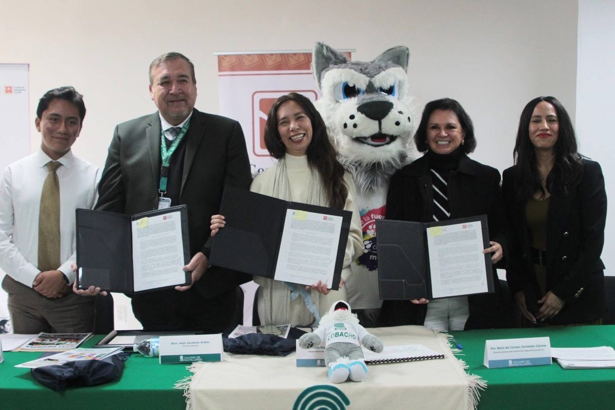 Teniendo como testigo de honor a la Subsria de Educación Media Dra Tania Rodriguez Mora ratificamos convenio con Colegio de Bachilleres en apoyo a la estrategia por la paz y contra las adicciones y para acompañar a juventudes su desarrollo sano, gracias al Mtro Adán Escobedo