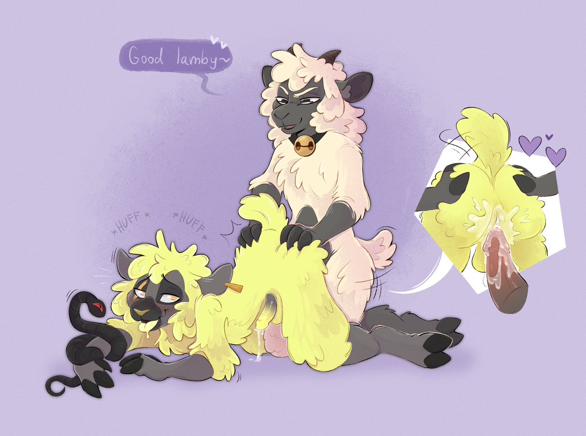 FreckTheHeck's tweet photo. ✨ More Lamby action - comm for lovely @GlowSheepy ✨ #cotlnsfw https://t.co/VJ9L8vXLI3