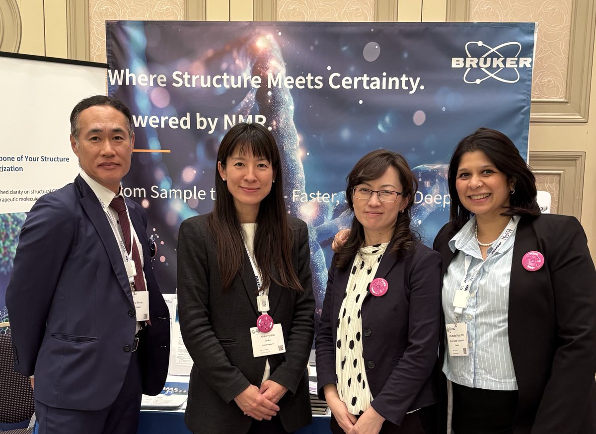 bruker's tweet image. Are you at #TIDES Asia 2026?
Don't miss Shubhadra Pillay's “Unlocking the Structural Complexity of TIDES with Advanced NMR Spectroscopy” on February 26th at 2:15 pm.
Don't forget to come by our booth 9!

Learn more: goto.bruker.com/4tQ24wB

@TIDESInforma

#TIDESAsia #NMR #Pharma