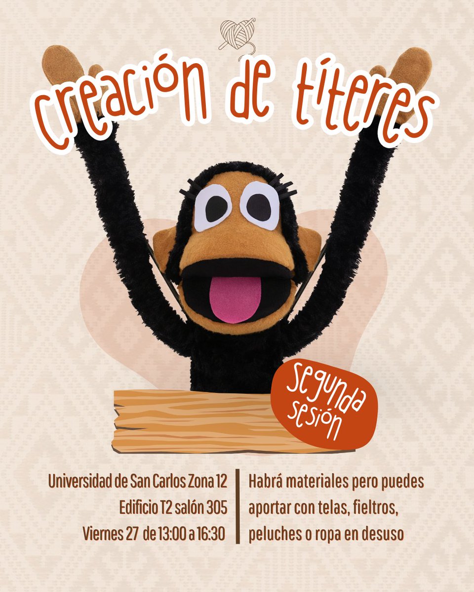 Ya sabían que tenemos un proyecto de títeres? 👀

Invitadxs este viernes! Vení a hacer tu títere :)
instagram.com/p/DVMzw8mkeEx/…