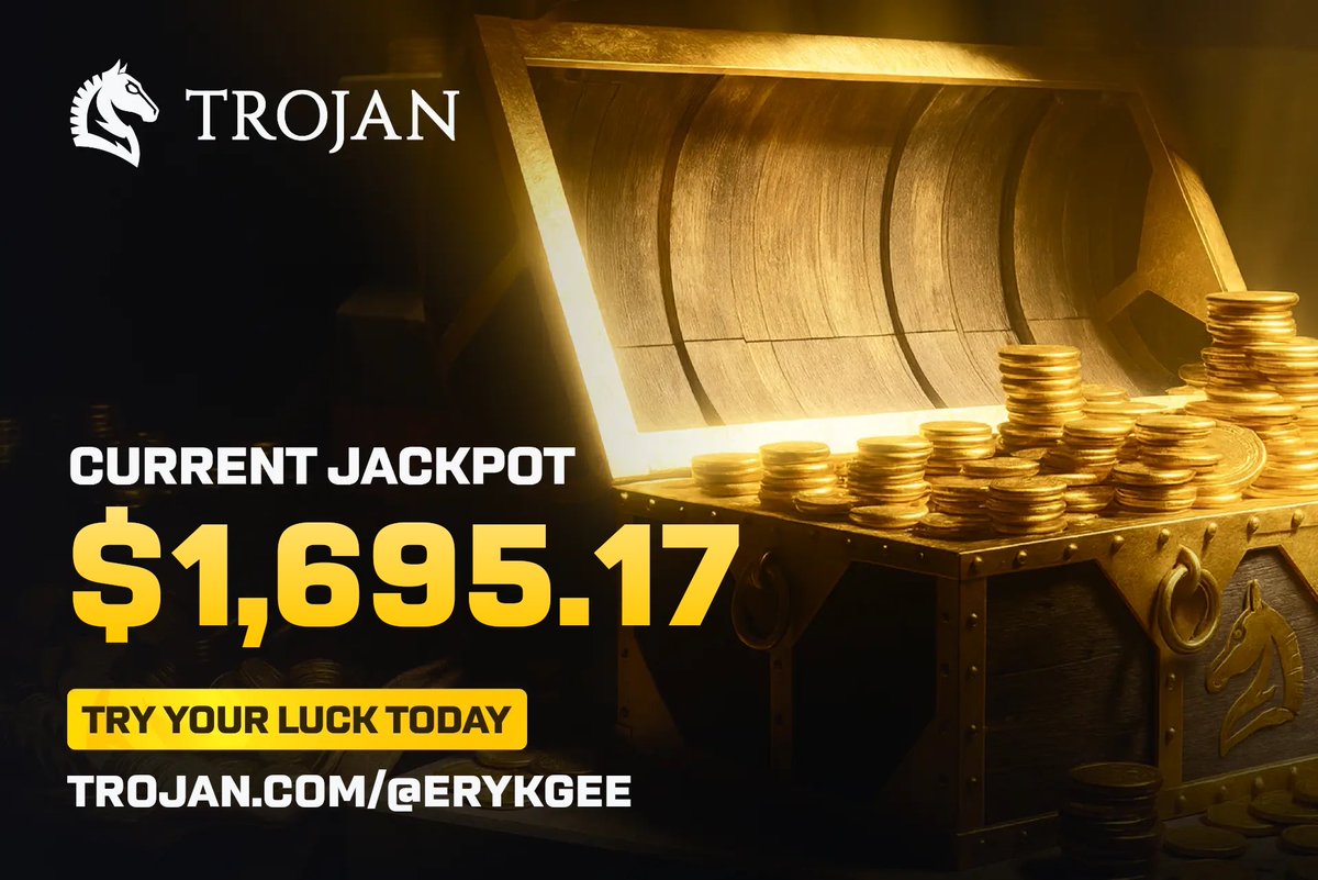 🚨 CURRENT JACKPOT: $1,696.43 🚨
<a href="/TrojanOnSolana/">Trojan Trading</a> 

5000+ $SOL in giveaways.
30 winners. Every single day.

Sharing this = entry secured.

Let’s see who’s claiming today 👀🔥

#Solana #SOL #CryptoGiveaway #Trojan #Web3 #Crypto #DeFi #SolanaSeason