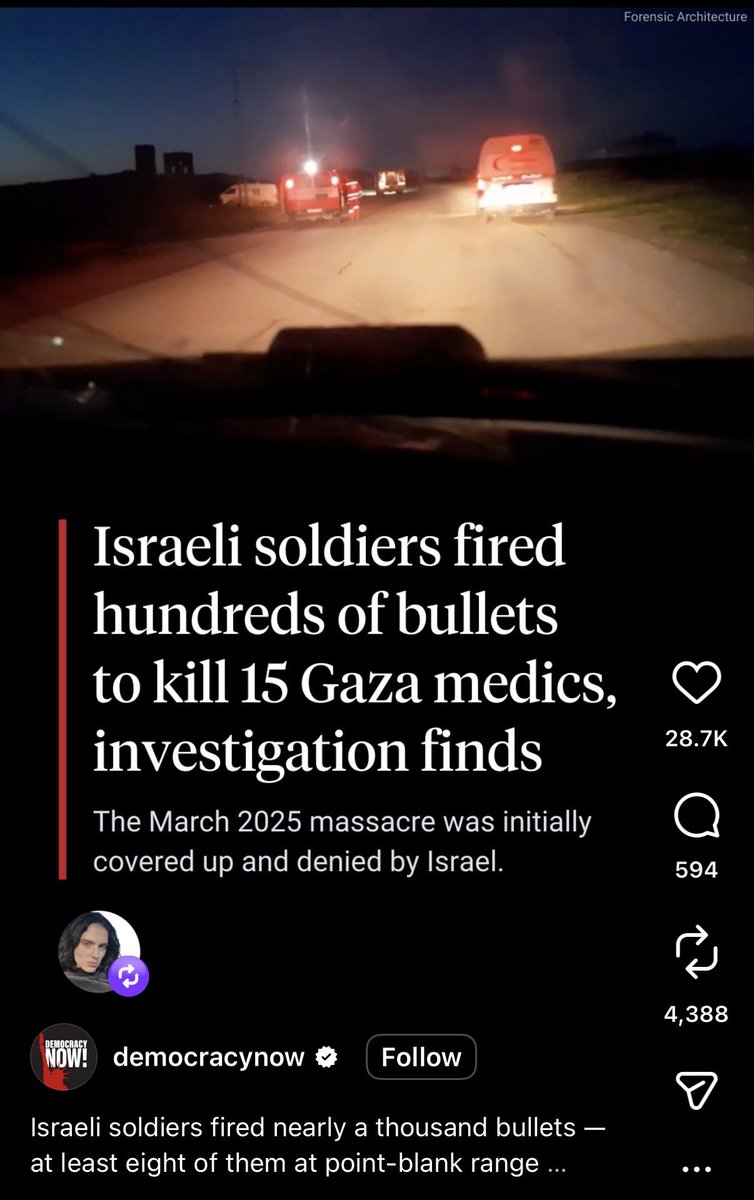 evavictornews's tweet photo. 🚨 Eva Victor reposts story about Israeli soldiers killing 15 medics in Gaza

Victor continues to provide a donation link in their bio to Operation Olive Branch, a relief organization: https://t.co/uageX72pck https://t.co/aqXrVoLOPu