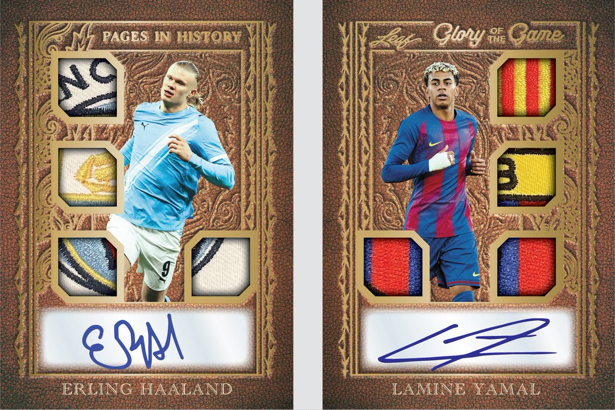 Leaf_Cards's tweet photo. Another 2026 Leaf Glory of the Game Soccer preview!! https://t.co/SCwZxZqtrZ
